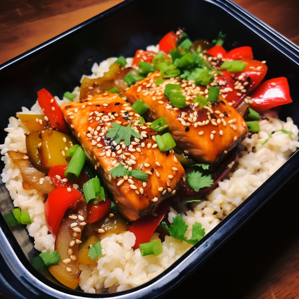 Sweet and Sour Salmon Bowl