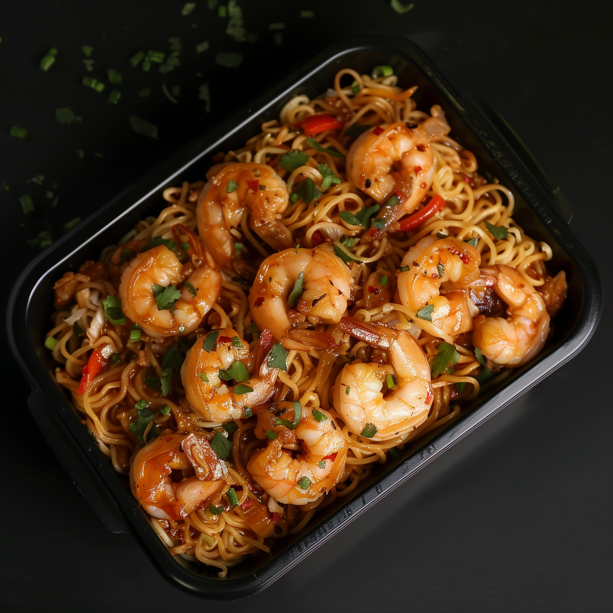 Chili Shrimp Noodles