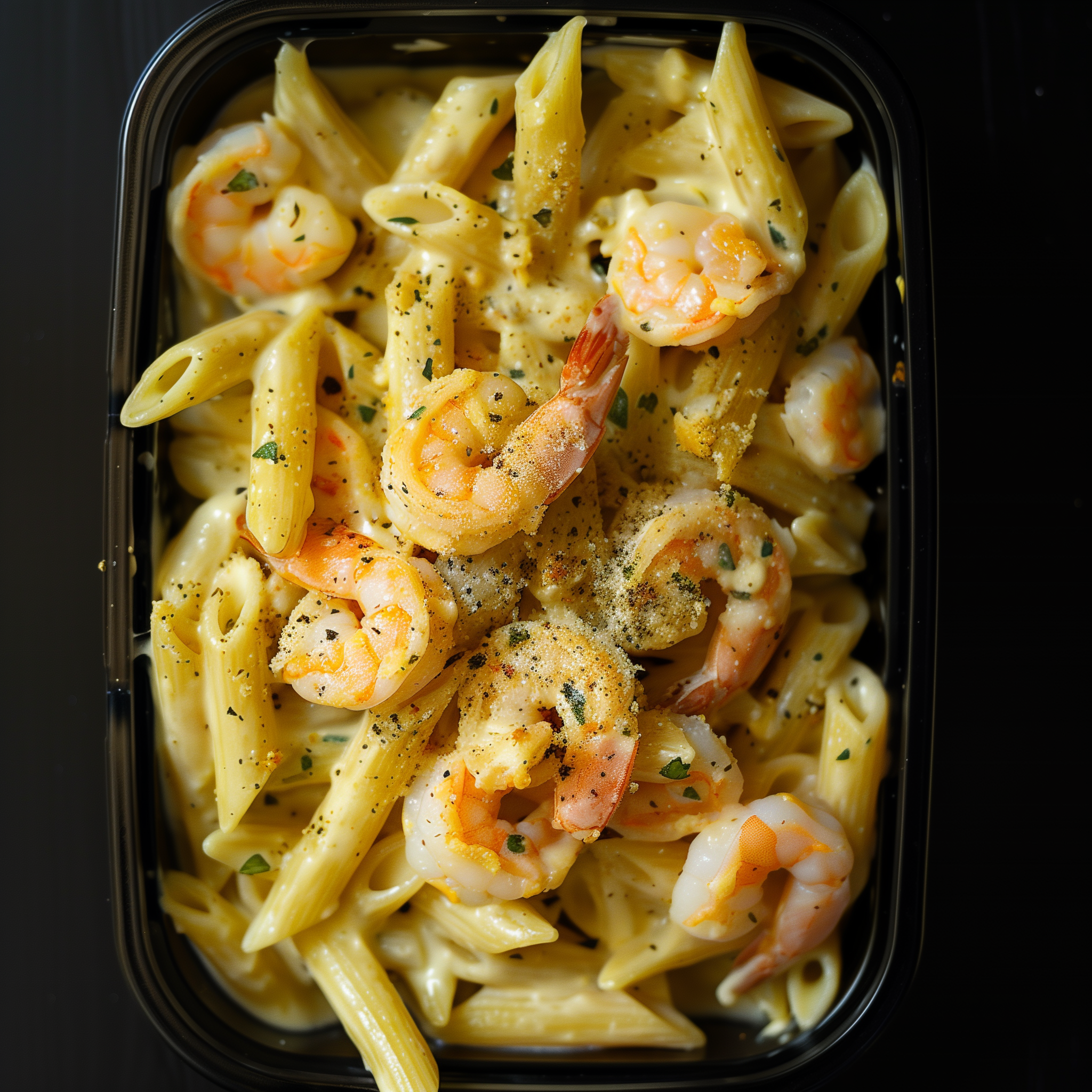 Creamy Shrimp Penne Pasta