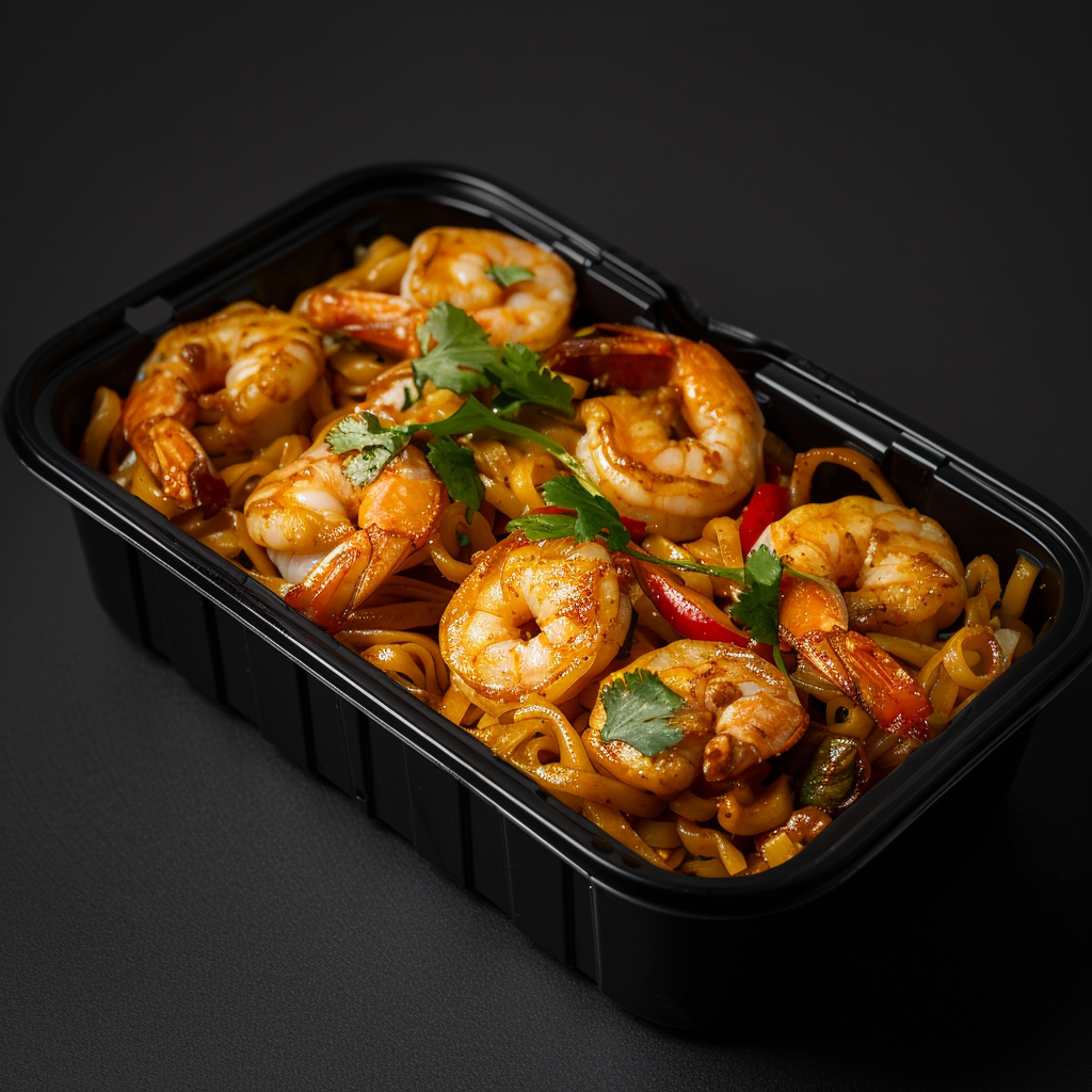 Satay Curry Shrimp Noodles