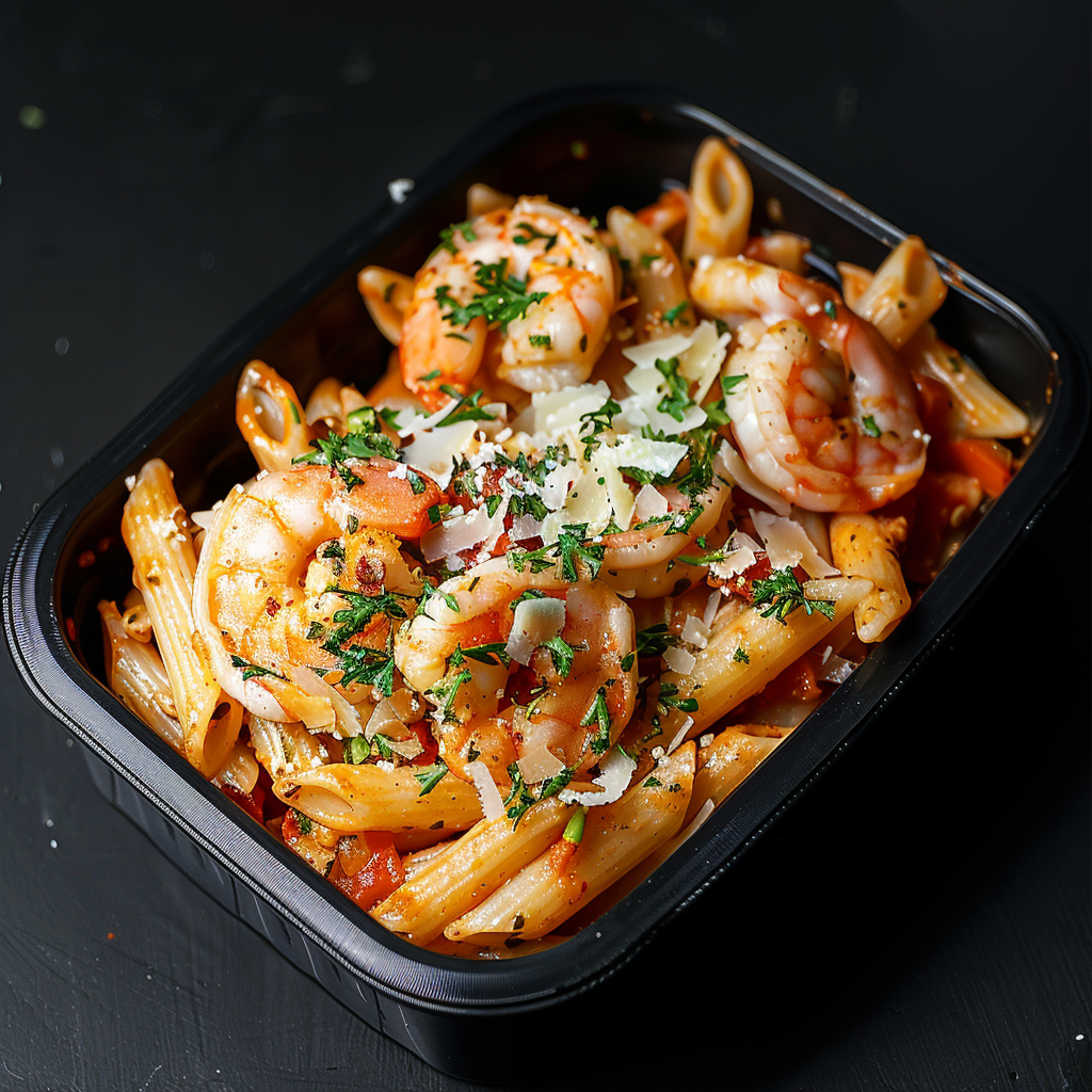 Creamy Tuscan Shrimp Pasta
