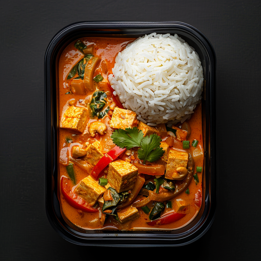 Thai Red Curry Tofu Bowl