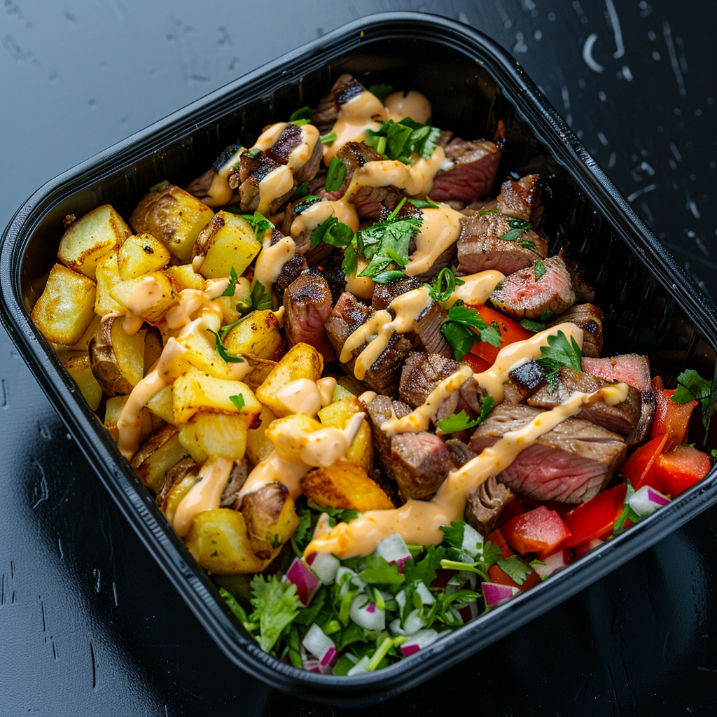 Steak Taco & Crispy Potato Bowl