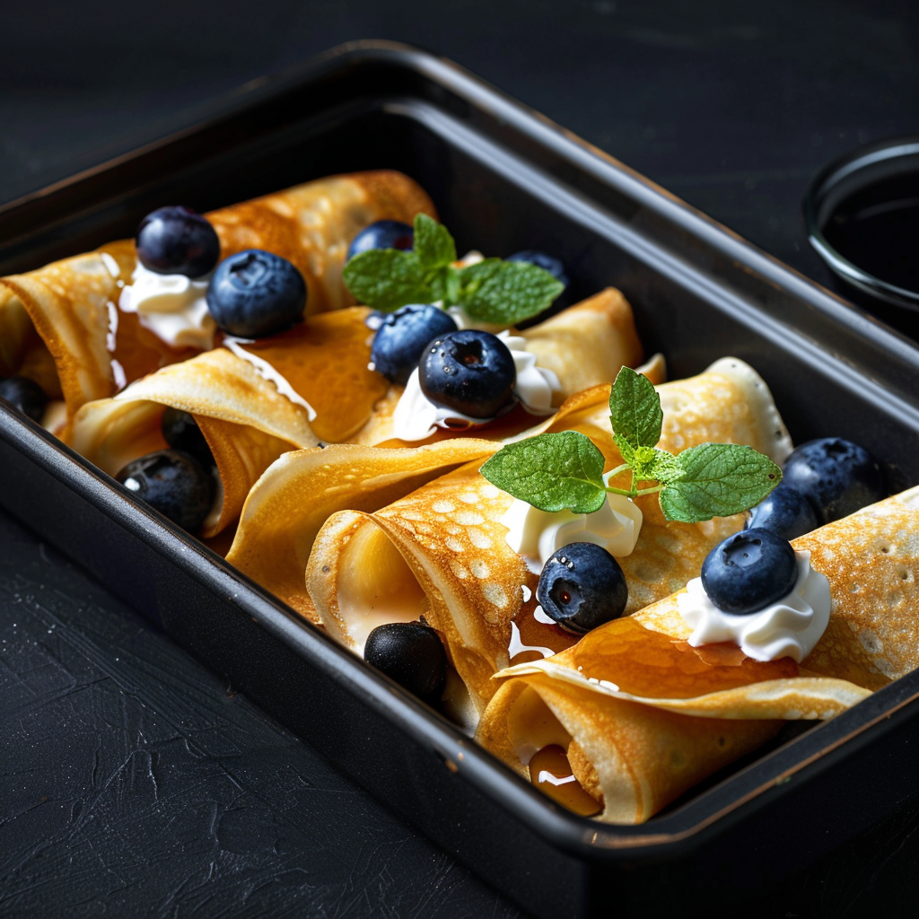 Blueberry Crepes