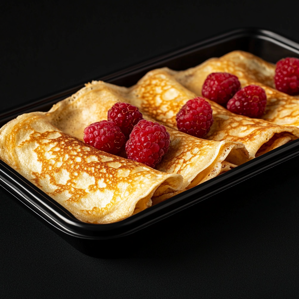 Raspberry Crepes