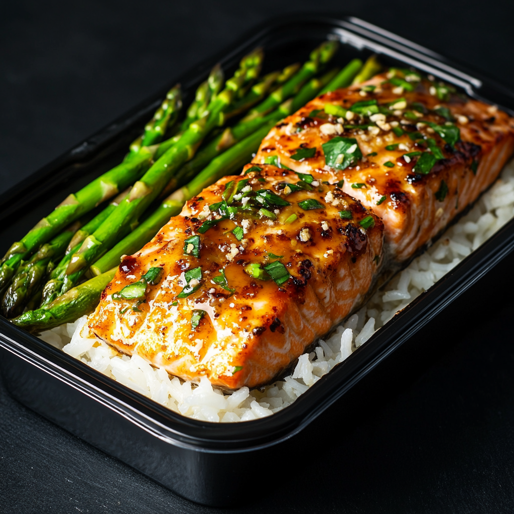 Garlic Brown Sugar Glazed Salmon