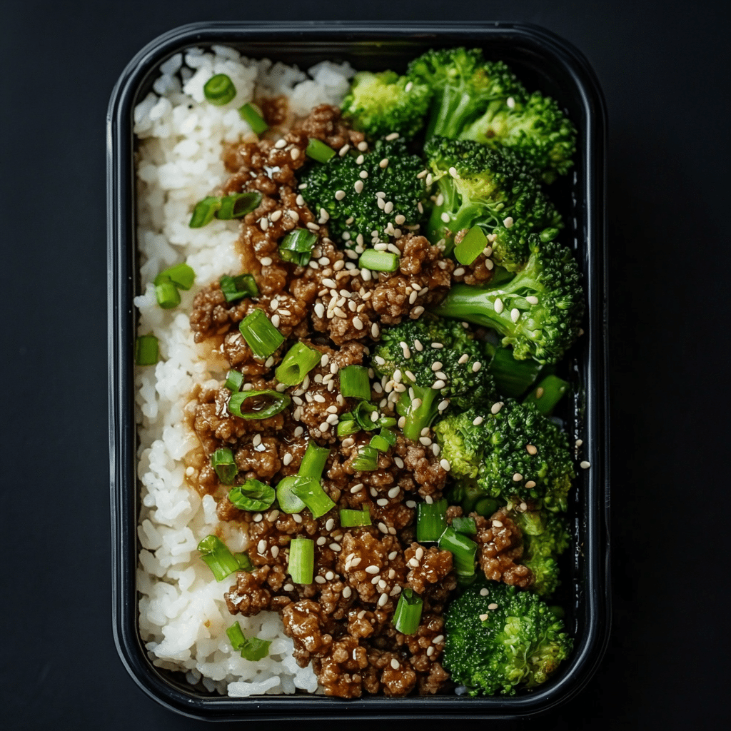 Mongolian Ground Beef Bowl