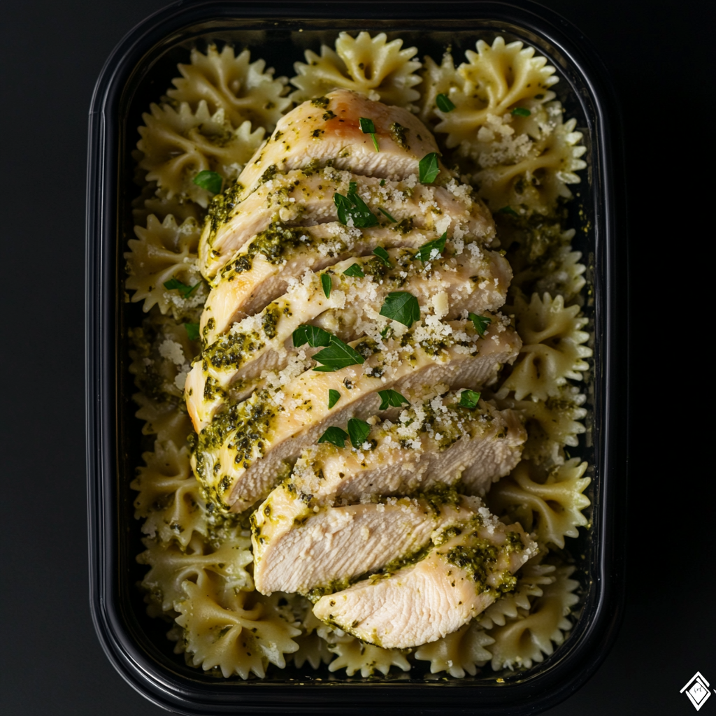 Creamy Chicken Pesto Farfalle Pasta