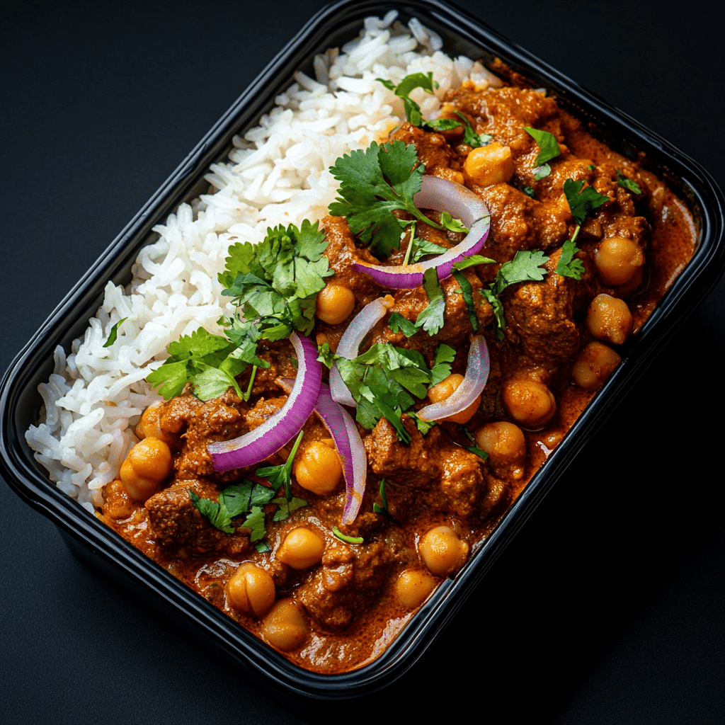 Ground Beef and Chickpea Curry
