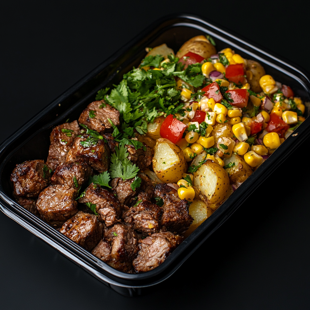 Carne Asada Esquite Bowl Paired With Potatoes