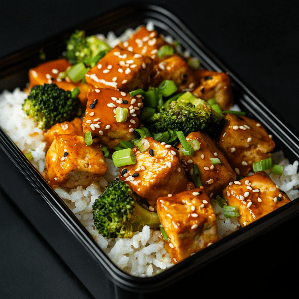 Sesame Garlic Tofu Bowl