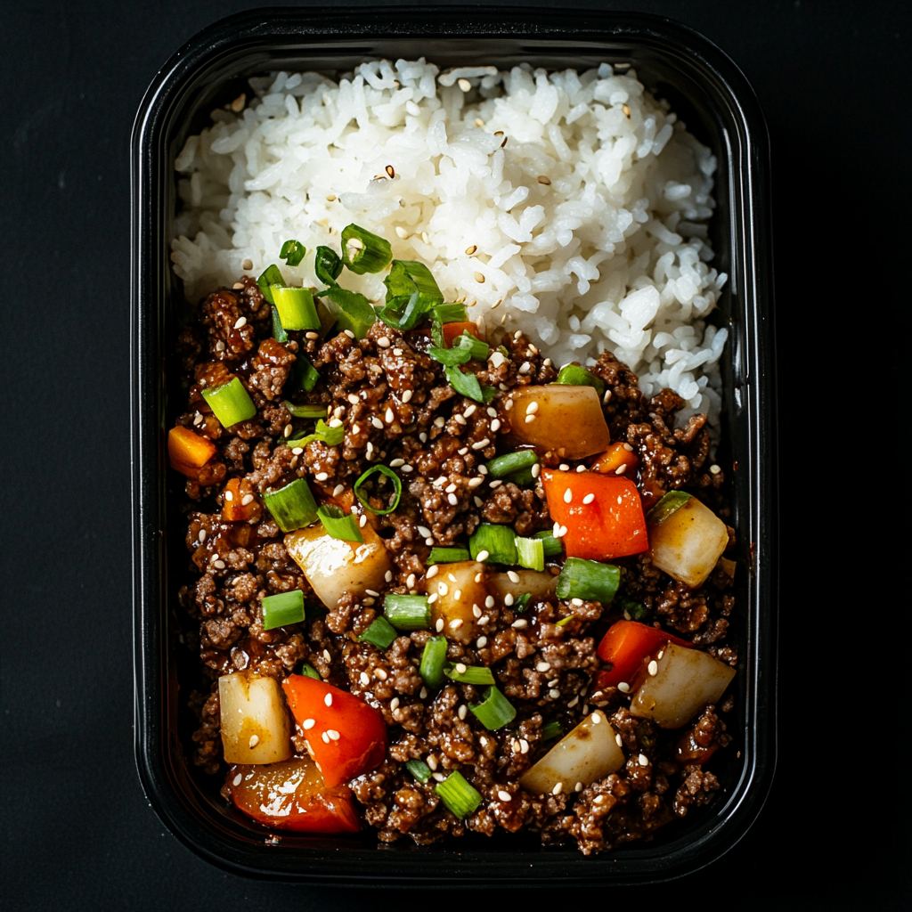 Hibachi Styled Ground Beef Bowl