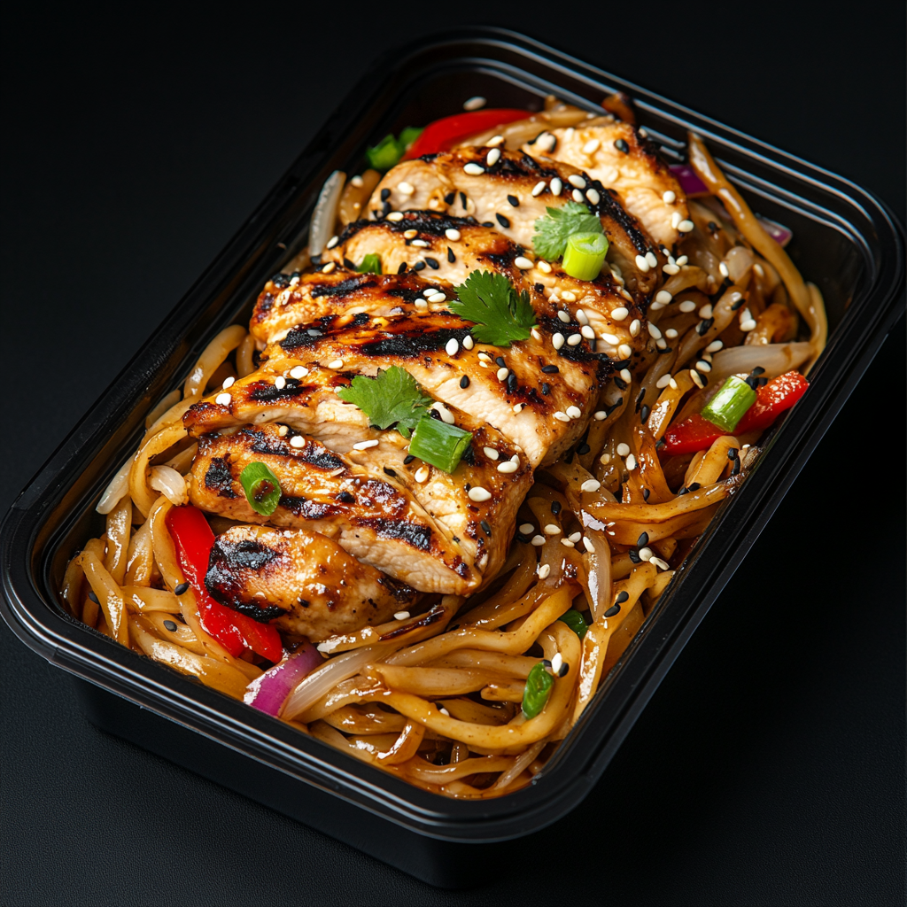 Grilled Chicken Teriyaki Lo Mein