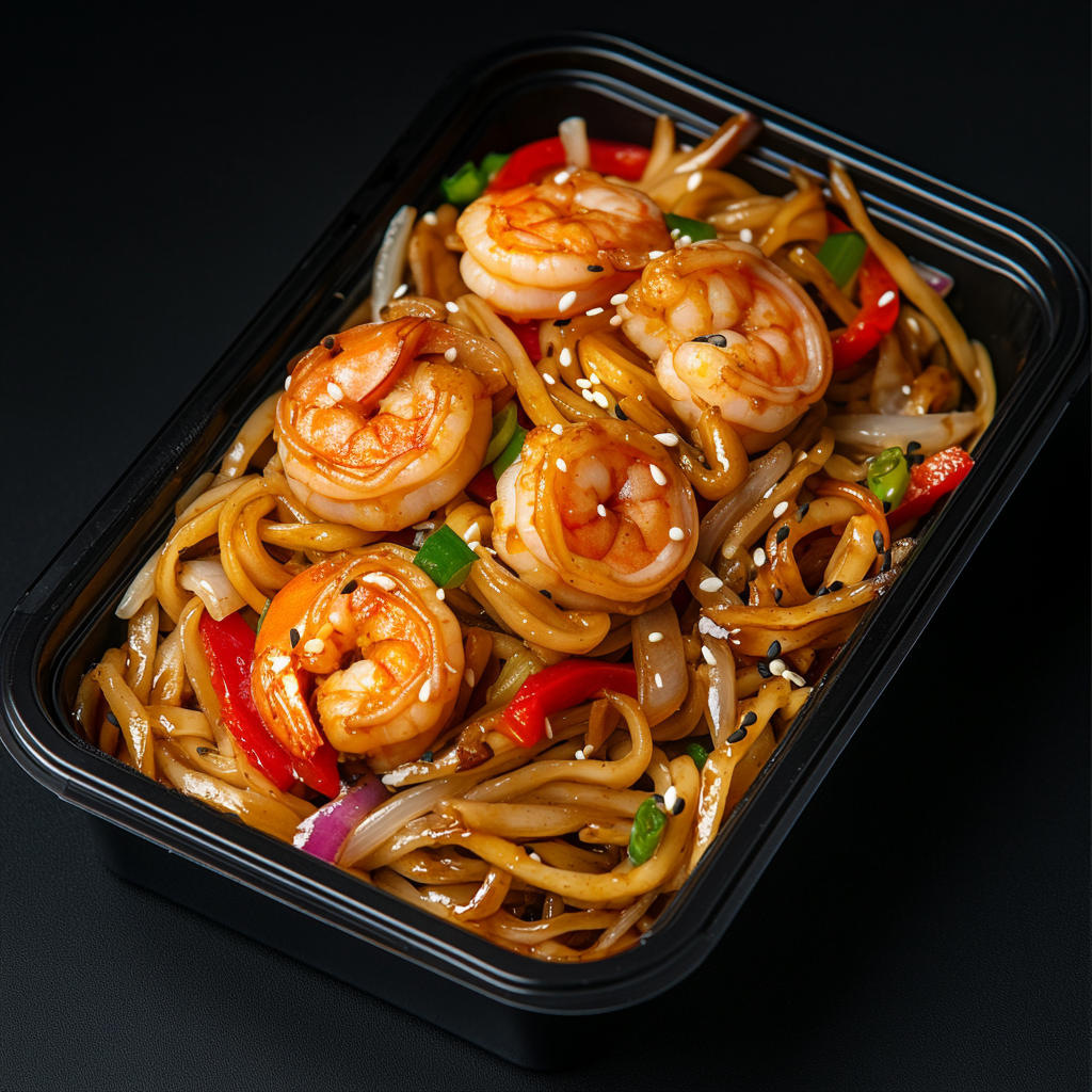 Shrimp Teriyaki Lo Mein