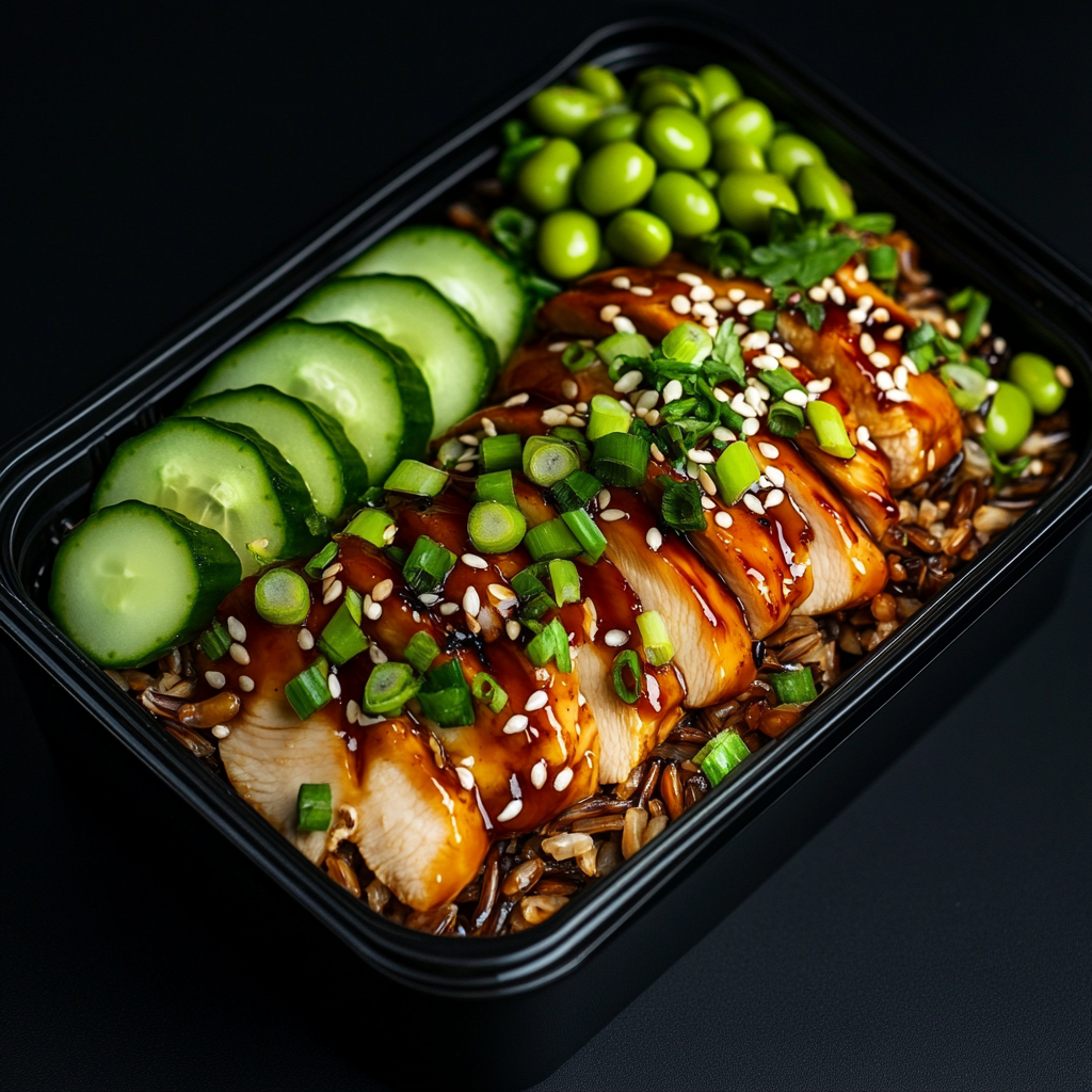 Teriyaki Glazed Chicken over Wild Rice