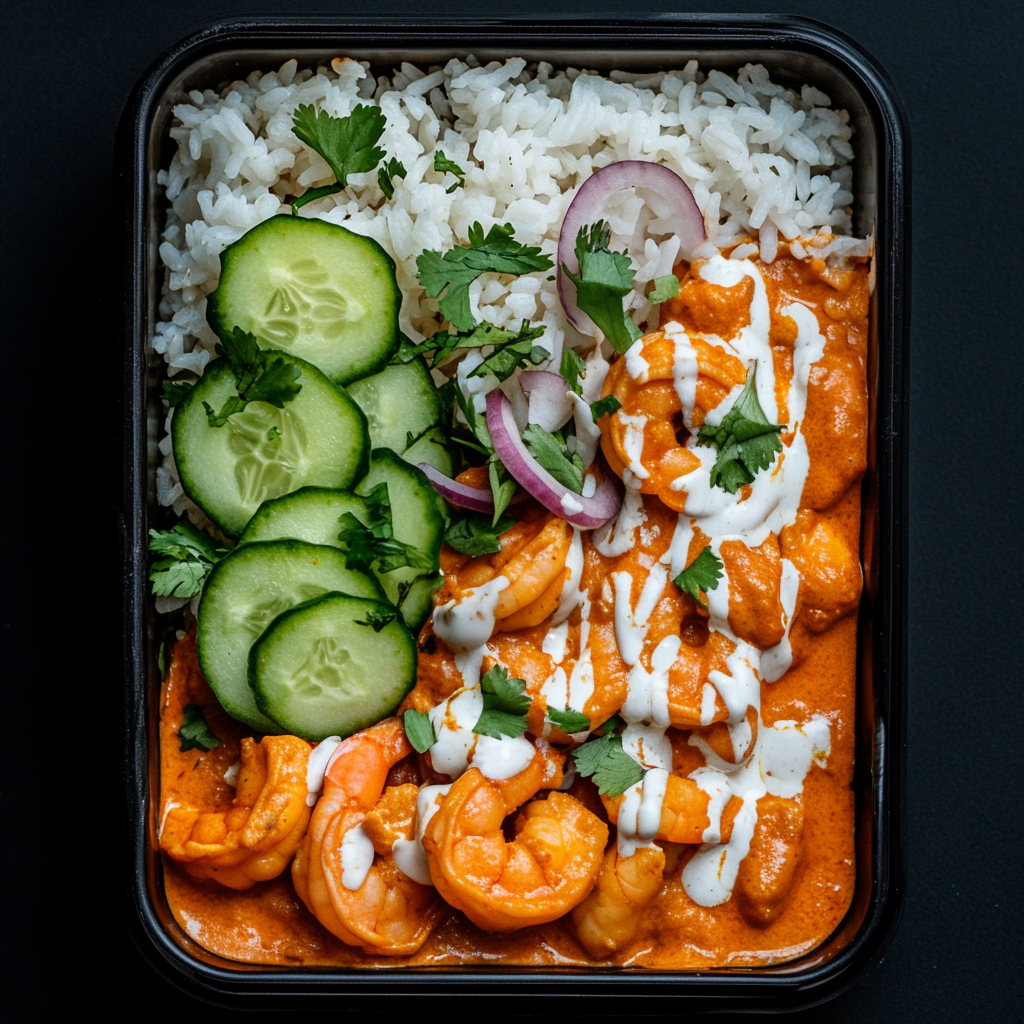 Shrimp Tikka Masala with Coconut Cream