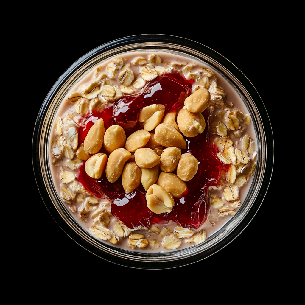 PB&J Overnight Oats