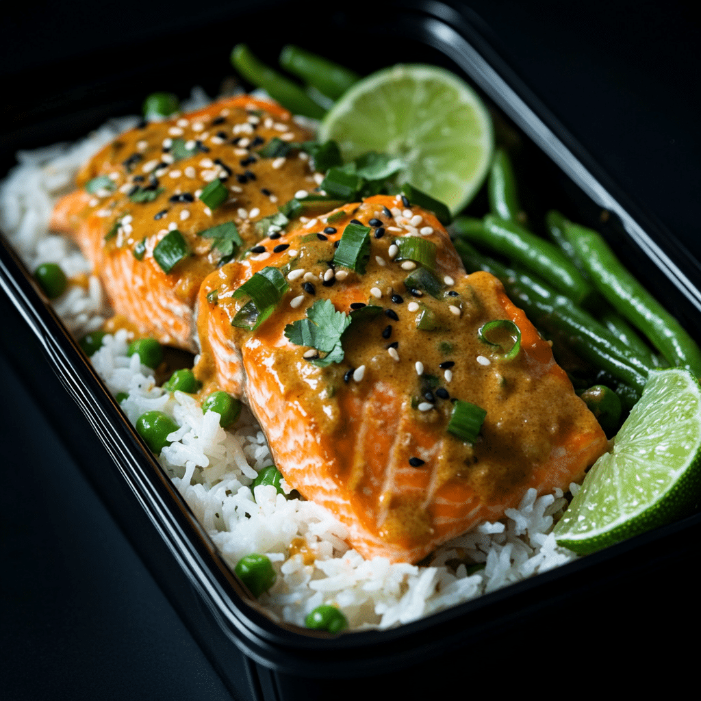 Coconut Curry Salmon Bowl