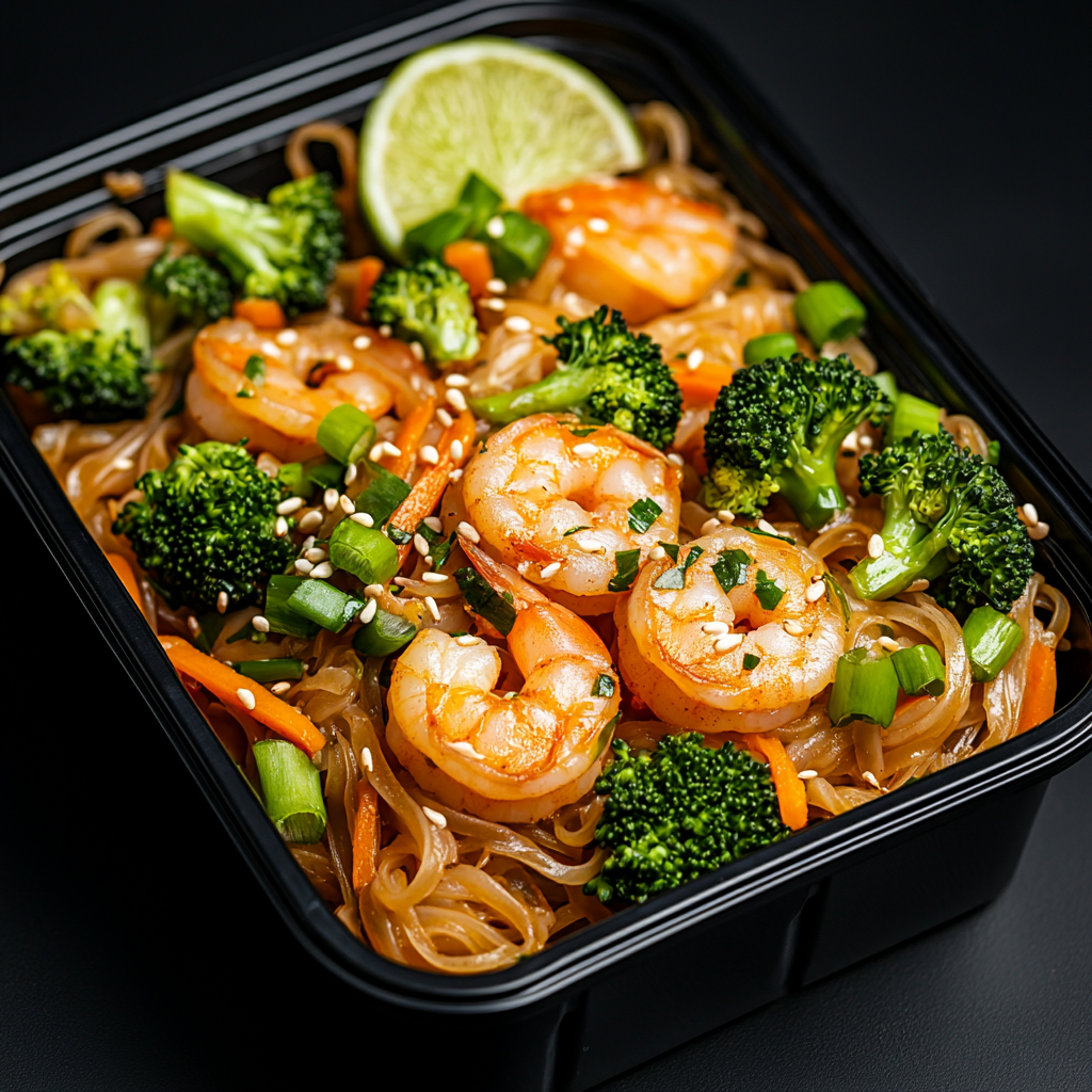 Spring Shrimp Curry Noodles