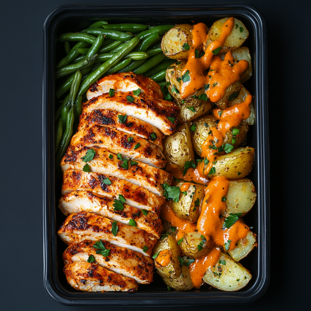 Spanish Chicken with Patatas Bravas
