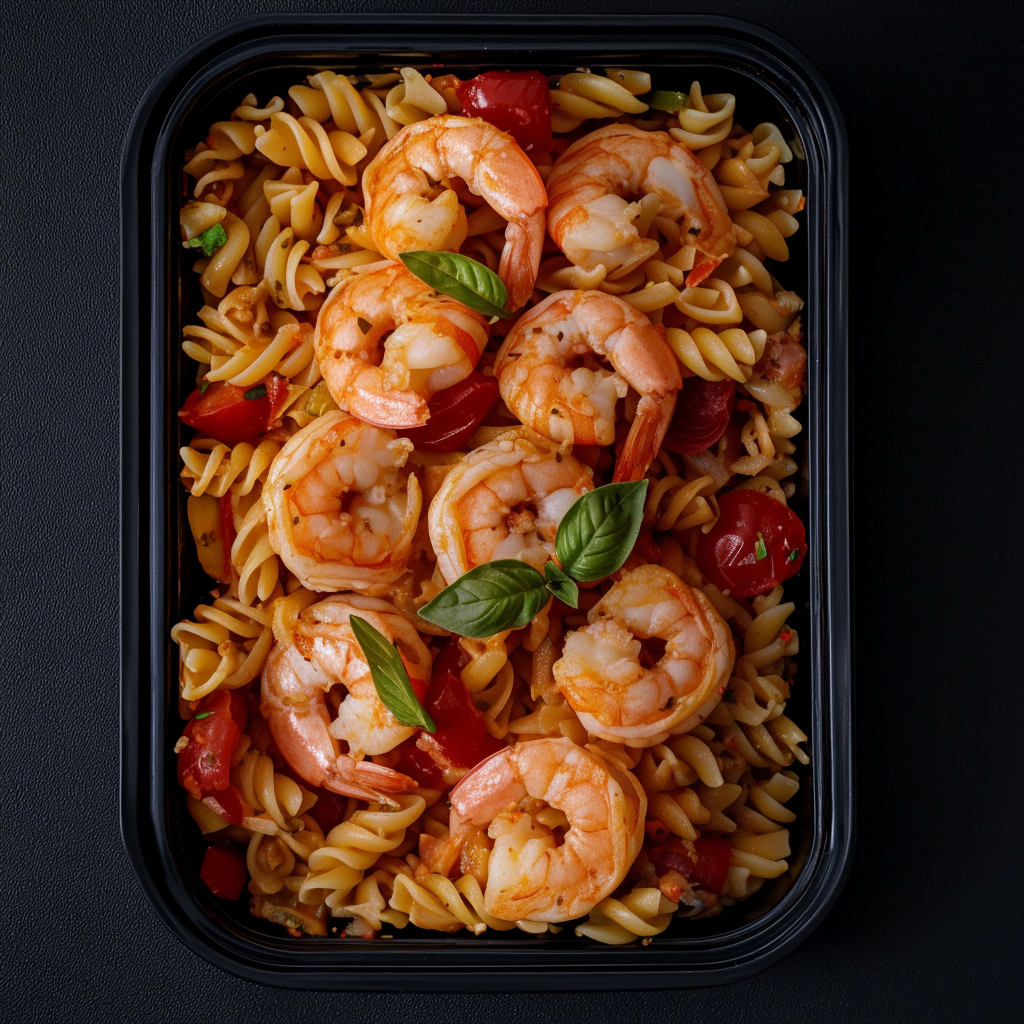 Sautéed Shrimp Marinara Rotini Pasta