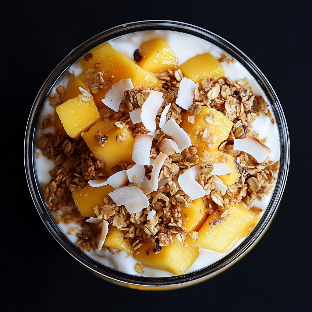 Mango Coconut Granola Parfait