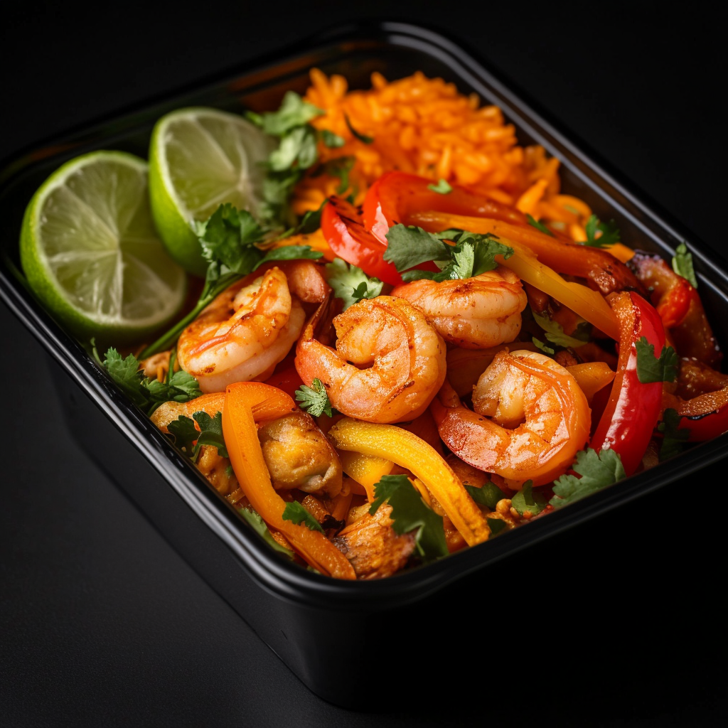 Al Pastor Shrimp Fajita Bowl