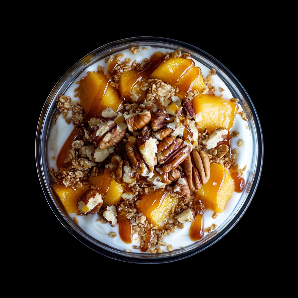 Peach Pecan Cobbler Parfait | Healthy Breakfast Delivery Chicago | MyoMeals