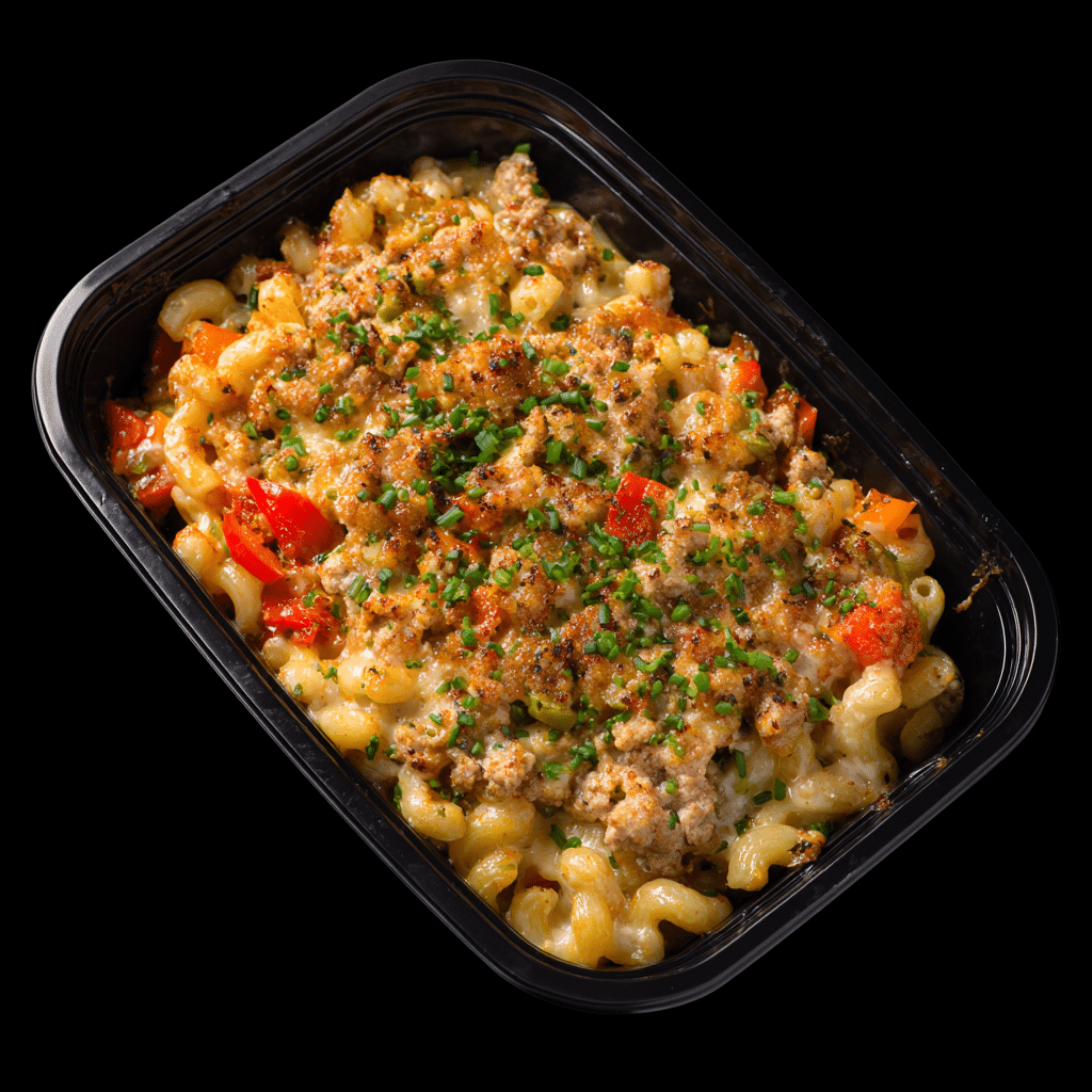 Ground Turkey and Bell Pepper Mac n' Cheese