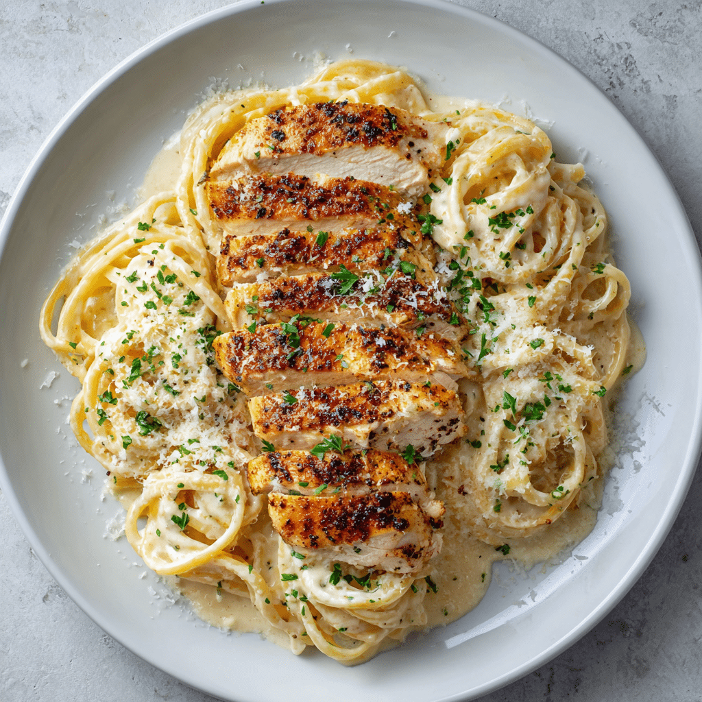 Creamy Chicken Alfredo Fettucine