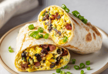 Breakfast Burrito with Chipotle Crema
