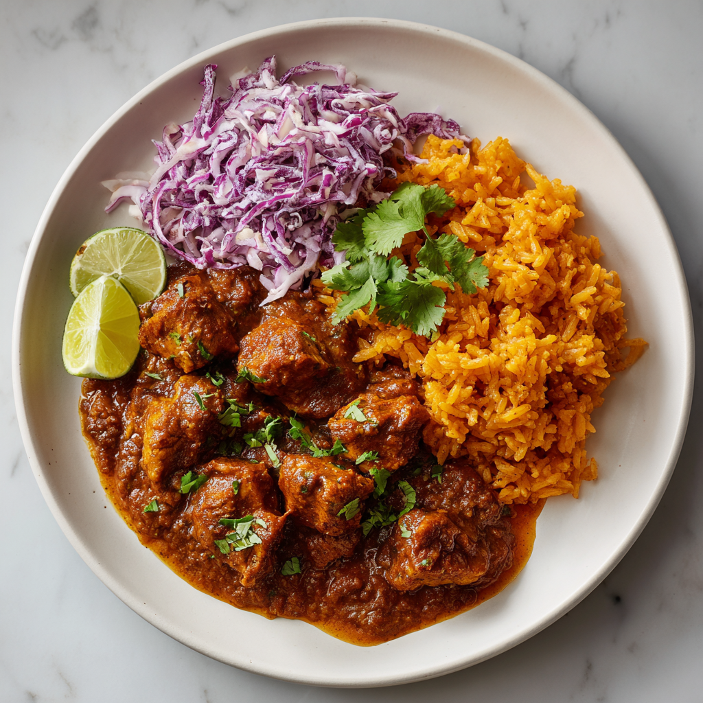 Chicken Mole with Spanish Rice