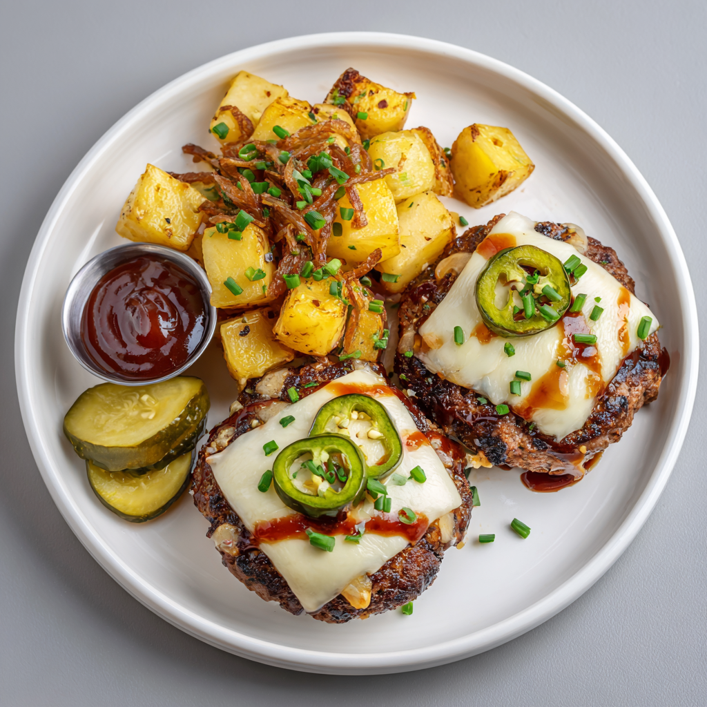 Jalapeno Barbeque Burger Bowl