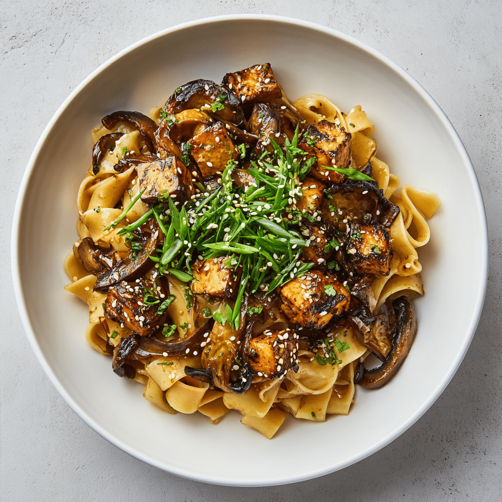 Thai Tofu Shiitake Noodles
