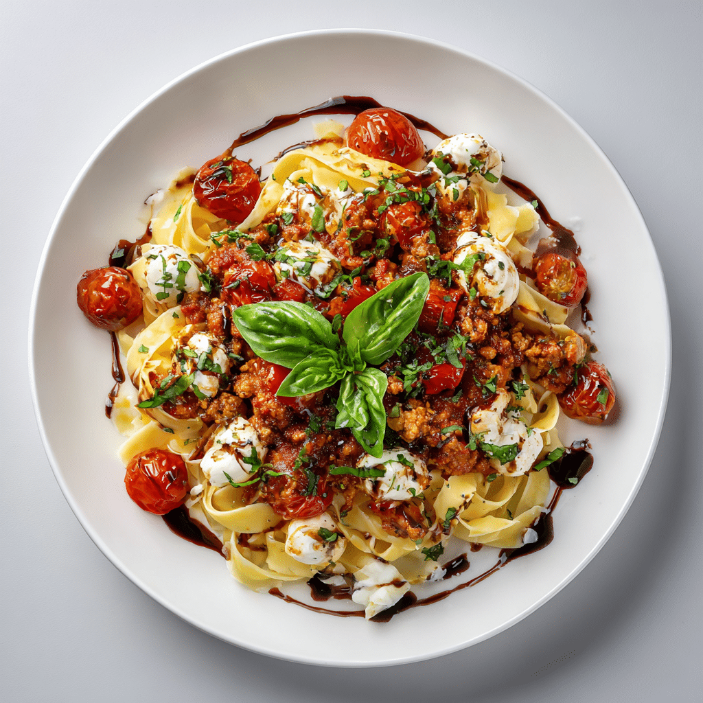 Italian Ground Turkey Fettucine