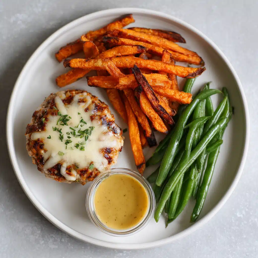 Turkey Burger with Sweet Potato Fries