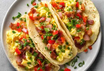 Ham and Egg Breakfast Tacos