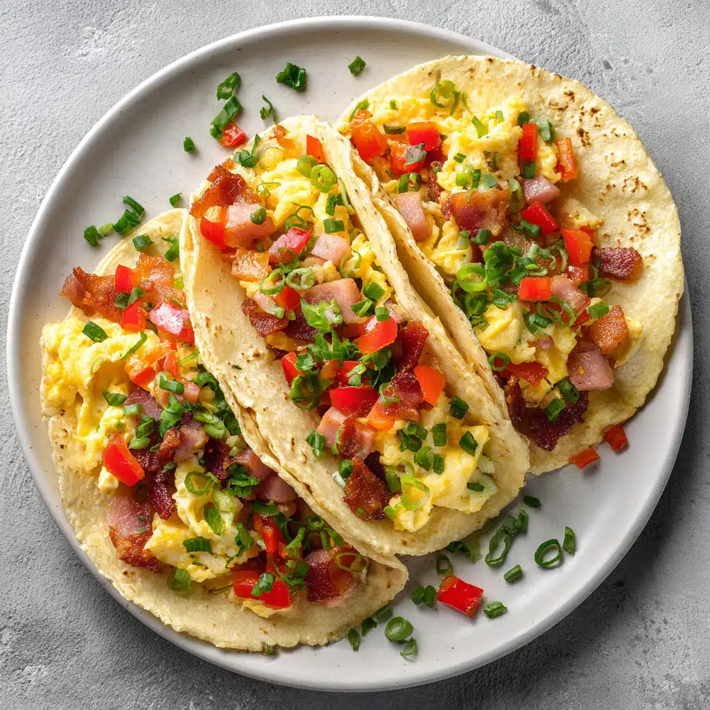 Ham and Egg Breakfast Tacos