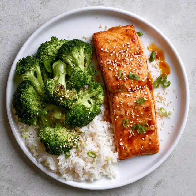 Spicy Chili Salmon with Jasmine Rice